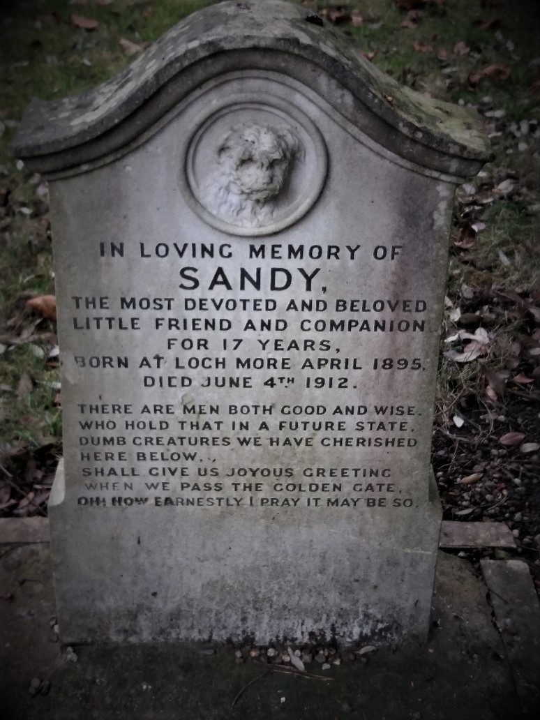 Noble graveyard in the grounds of Kilkenny Castle