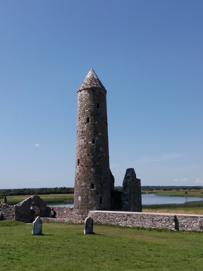 Temple Finghin & McCarthy's Tower in Clonmacnoise Co Offaly